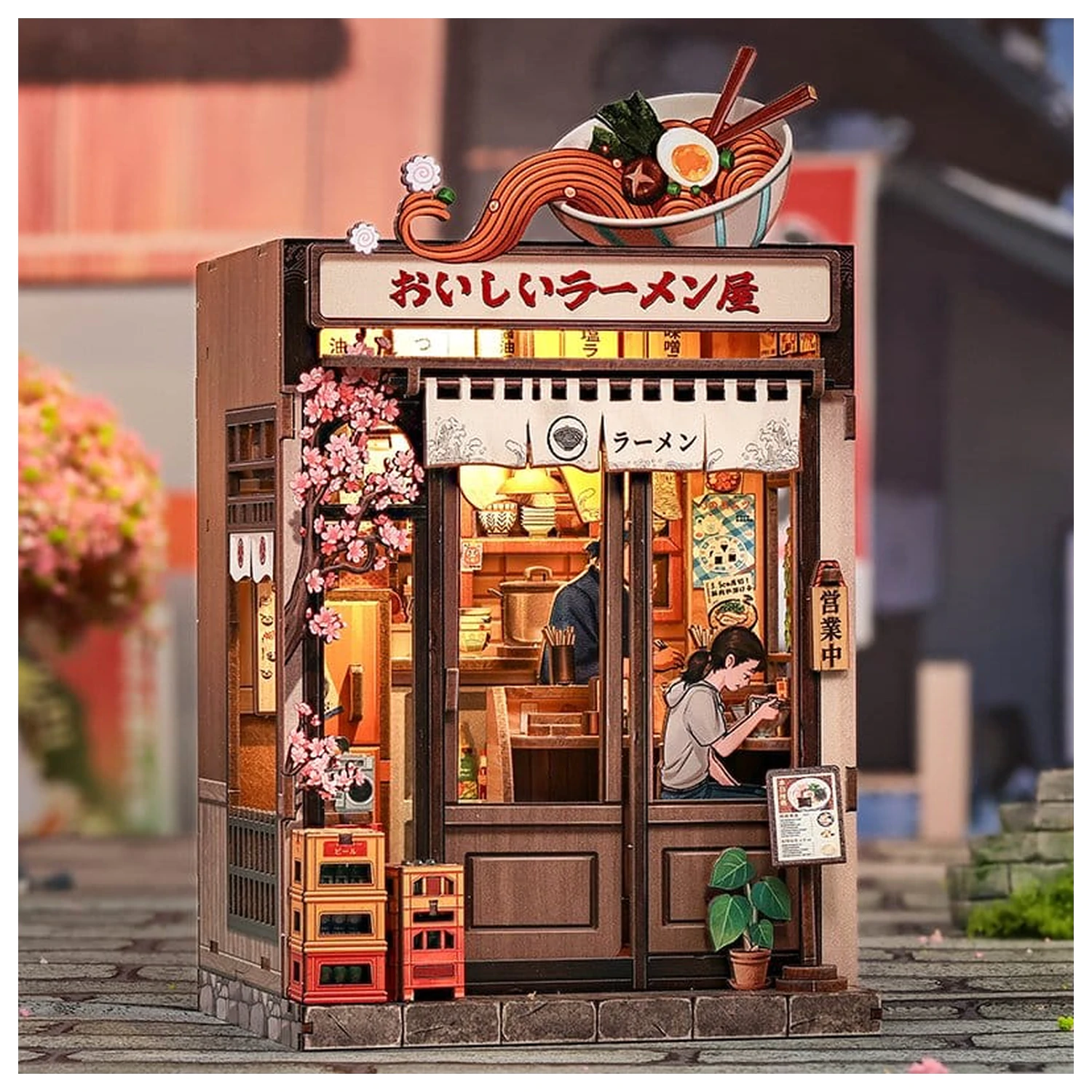 Miniature House Model Kit Oishii Kyoto 22 x 13 cm   product photo