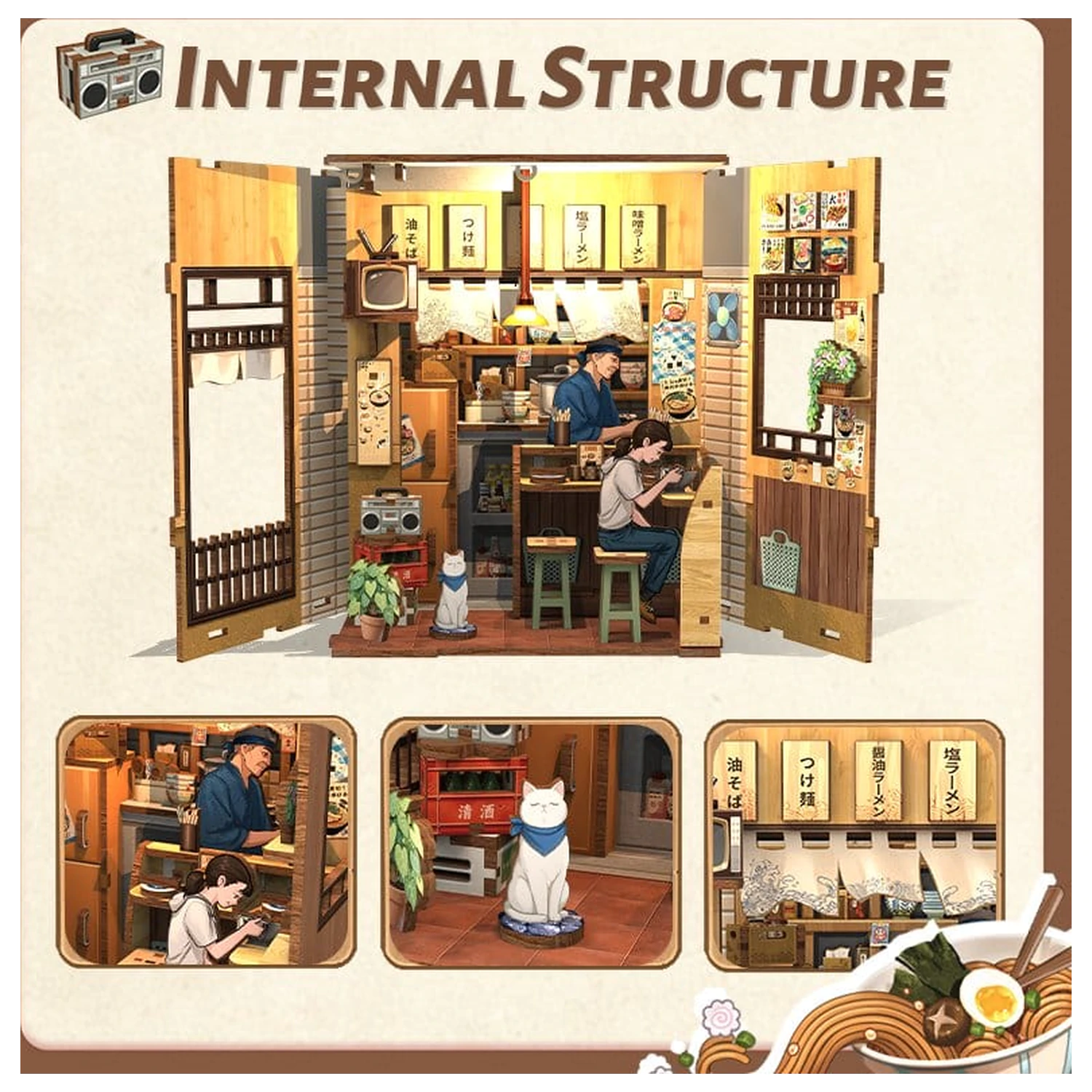 Miniature House Model Kit Oishii Kyoto 22 x 13 cm   product photo