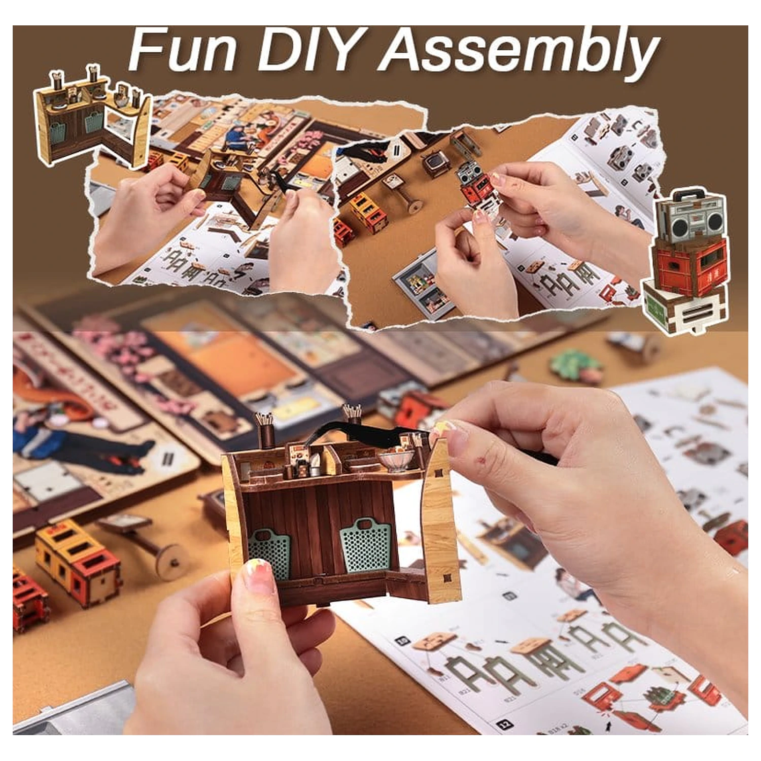 Miniature House Model Kit Oishii Kyoto 22 x 13 cm   product photo