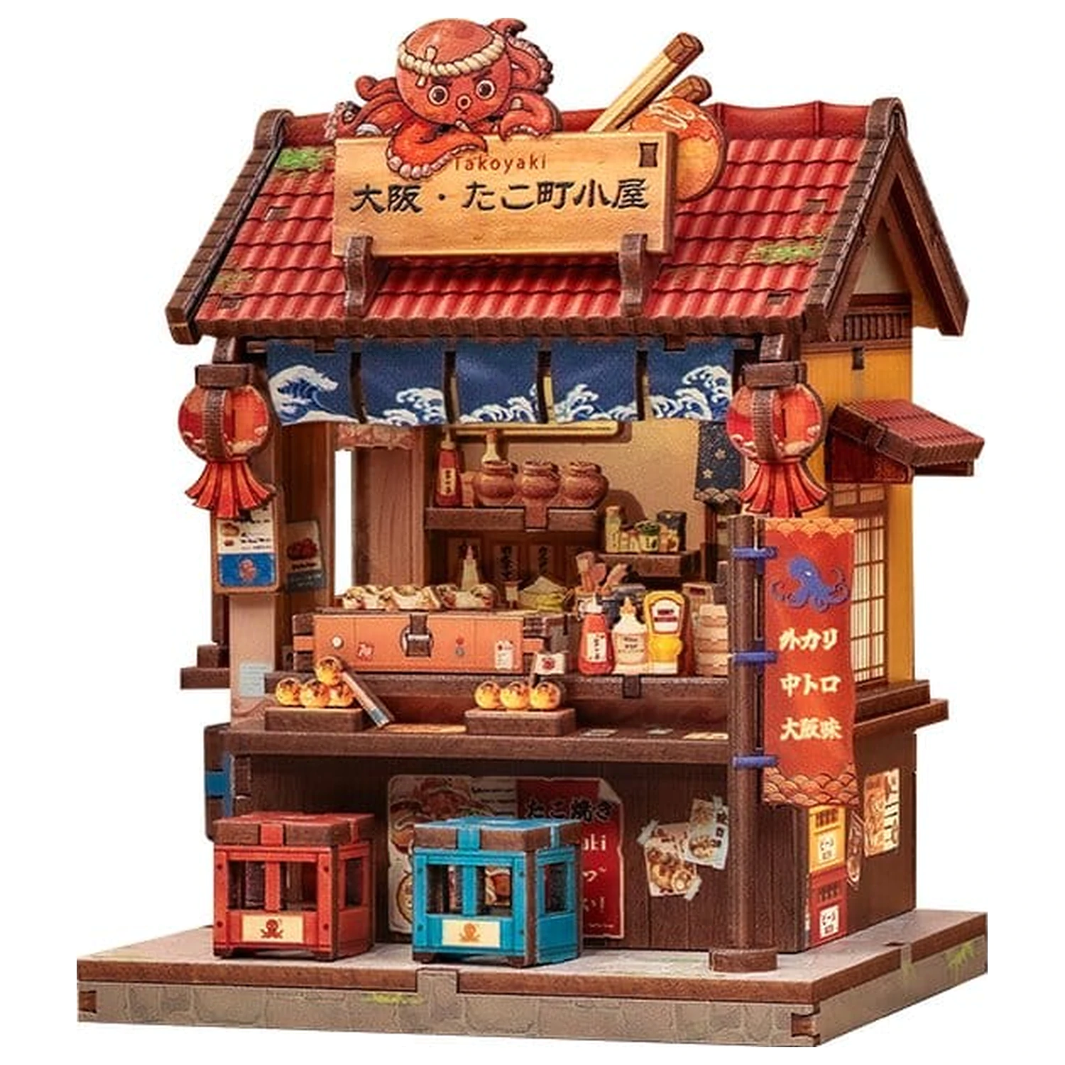 Miniature House Model Kit Osaka Takoyaki 12 x 9 cm product photo