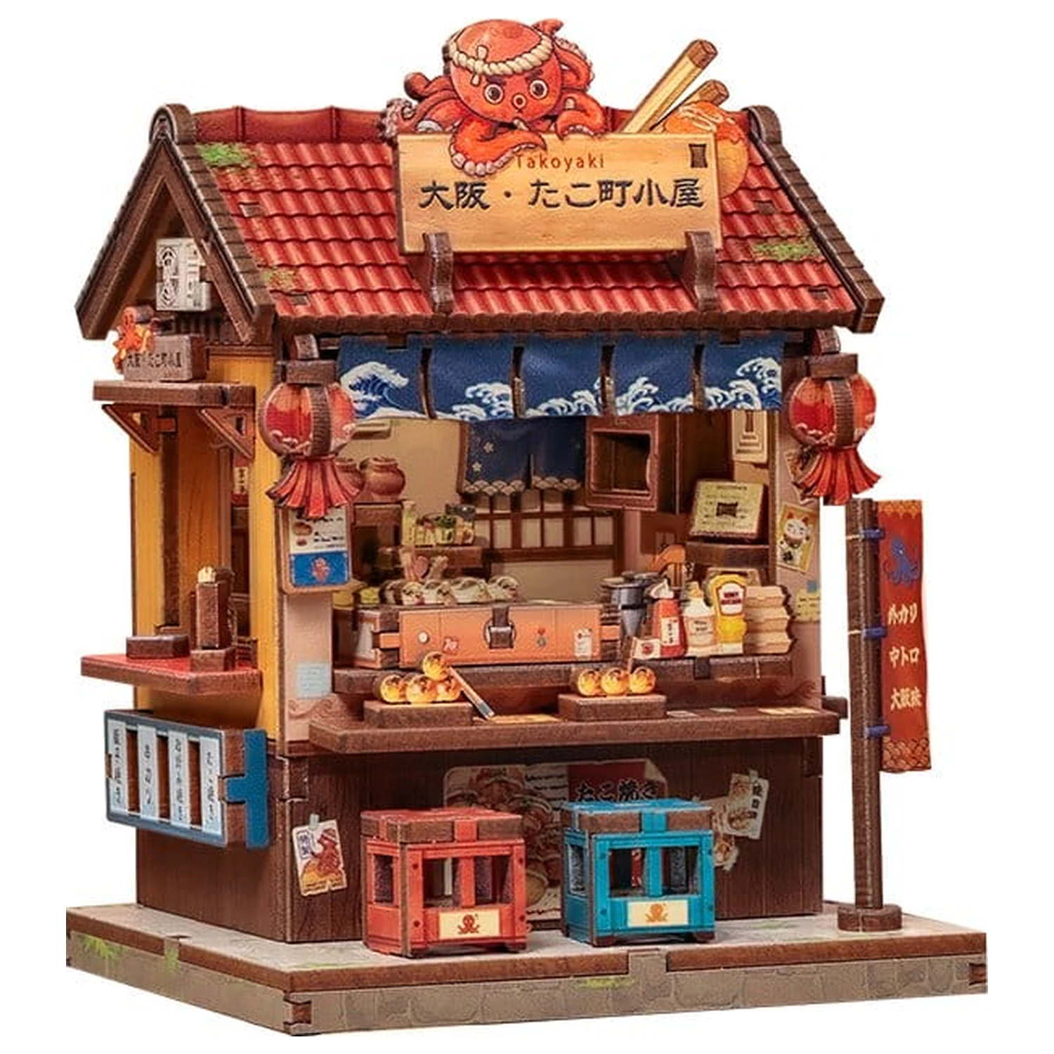 Miniature House Model Kit Osaka Takoyaki 12 x 9 cm product photo