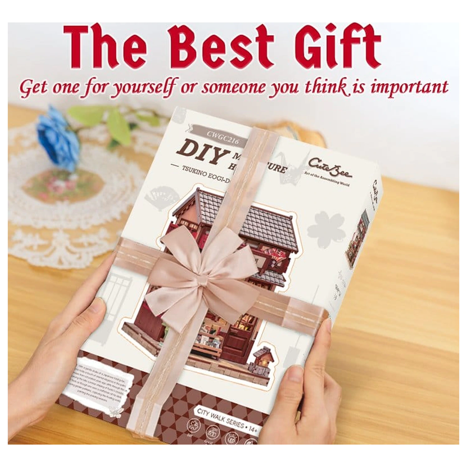 Miniature House Model Kit Tsukino Eogi-dou 19 x 14 cm   product photo