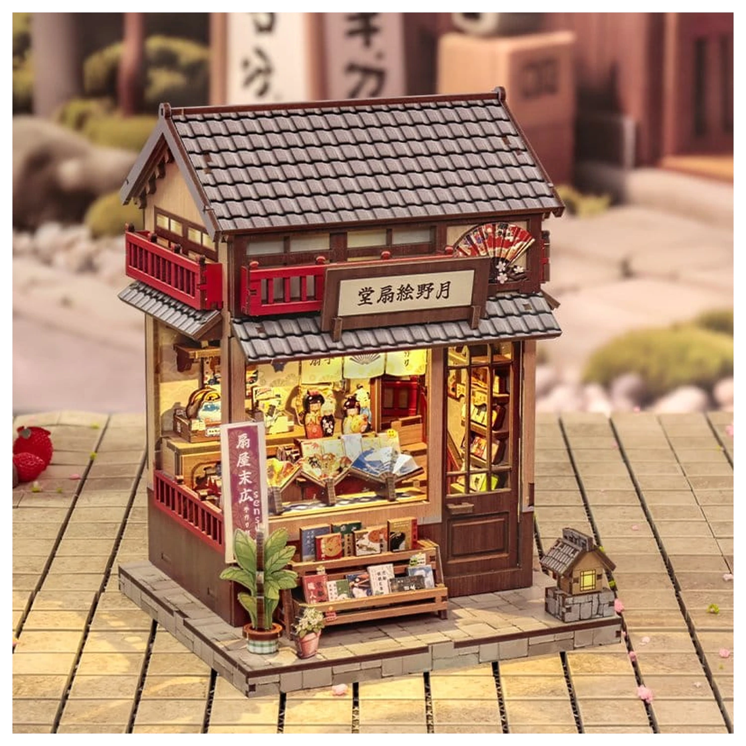 Miniature House Model Kit Tsukino Eogi-dou 19 x 14 cm   product photo