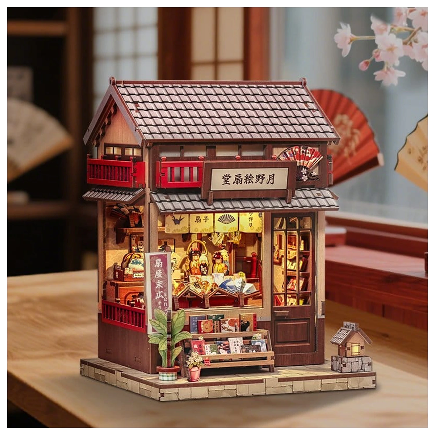 Miniature House Model Kit Tsukino Eogi-dou 19 x 14 cm   product photo