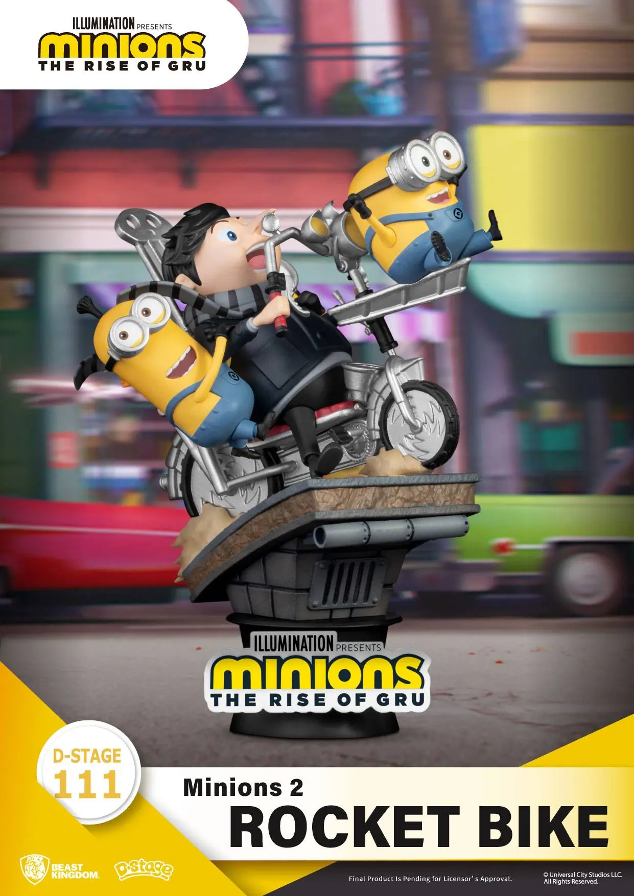 Minions 2 D-Stage PVC Diorama Rocket Bike 15 cm termékfotó