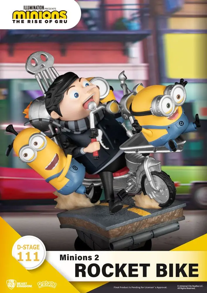 Minions 2 D-Stage PVC Diorama Rocket Bike 15 cm termékfotó