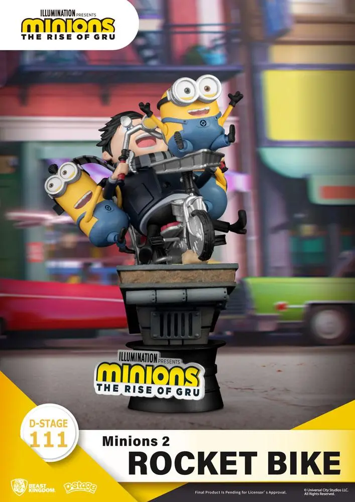 Minions 2 D-Stage PVC Diorama Rocket Bike 15 cm termékfotó