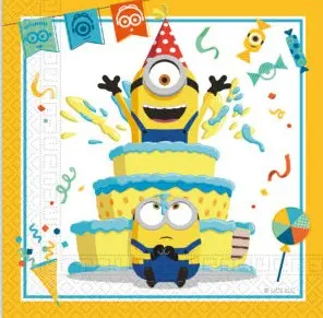 Minions 2 The Rise of Gru Napkins 20 pieces 33x33 cm product photo