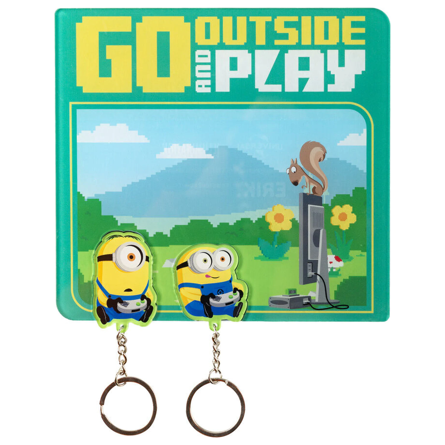 Minions key hanger with keyring product photo