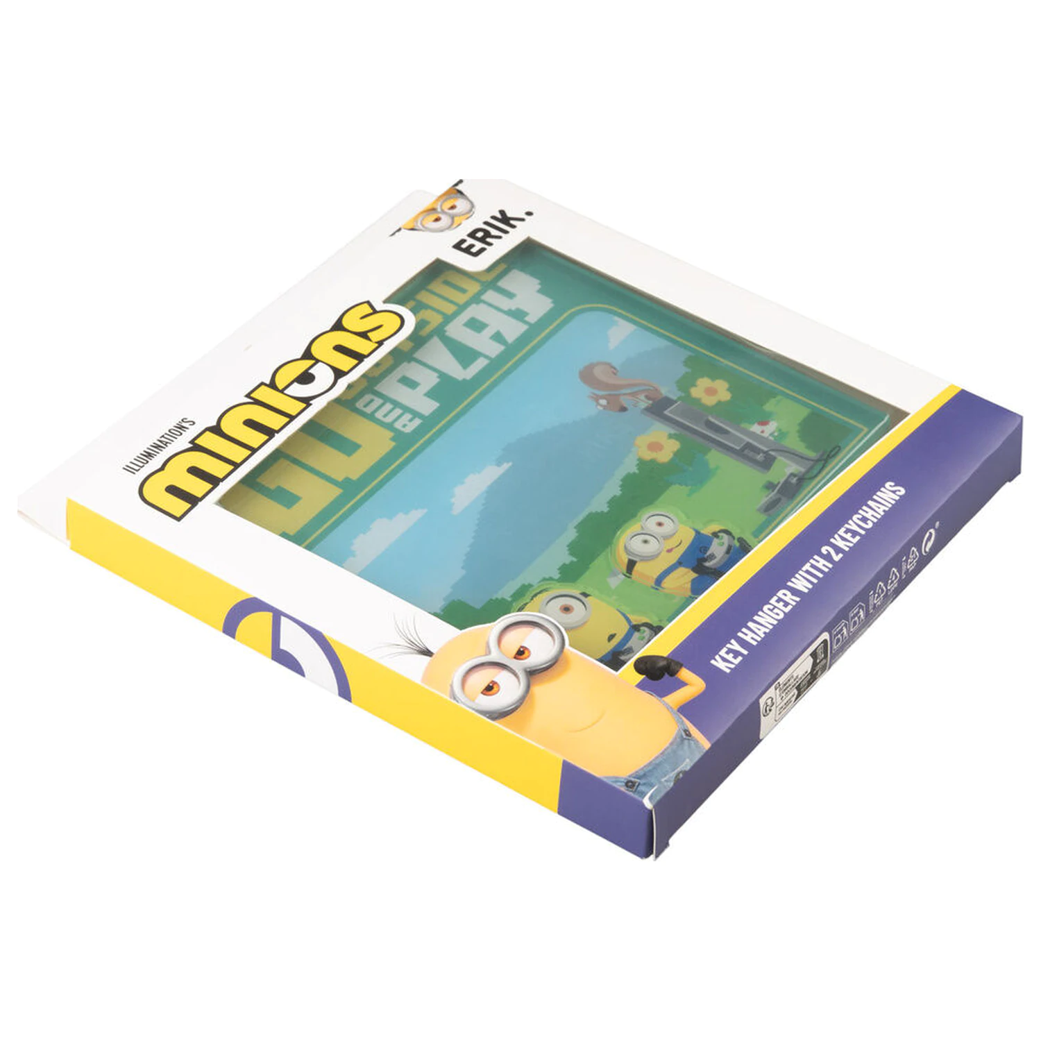 Minions key hanger with keyring product photo