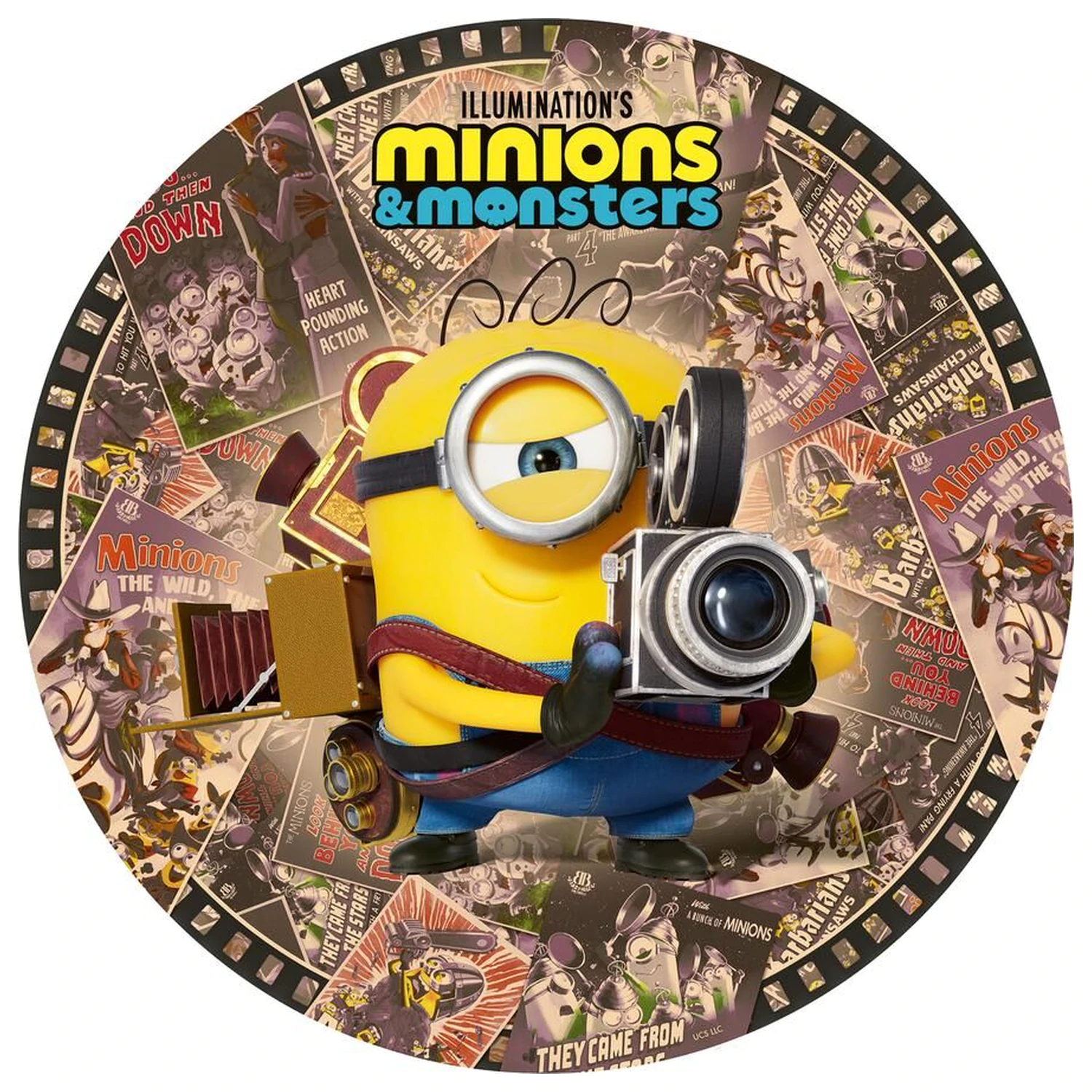 Minions round puzzle 500pcs product photo