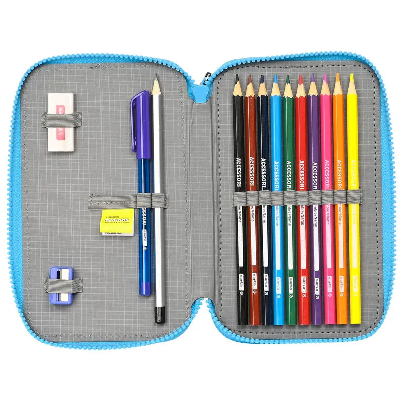Minions Minionstatic double pencil case 28pcs product photo