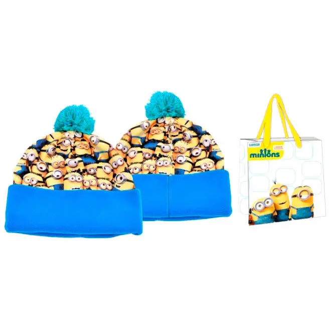 Minions pompon hat + bag product photo