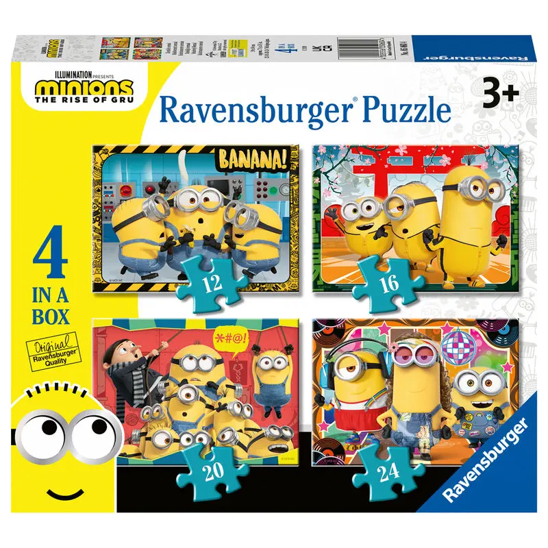 Minions puzzle 12+16+20+24pcs product photo