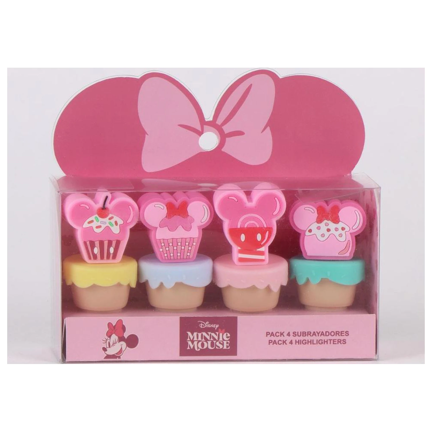 MINNIE Pack of 4 mini Highlighters Food product photo