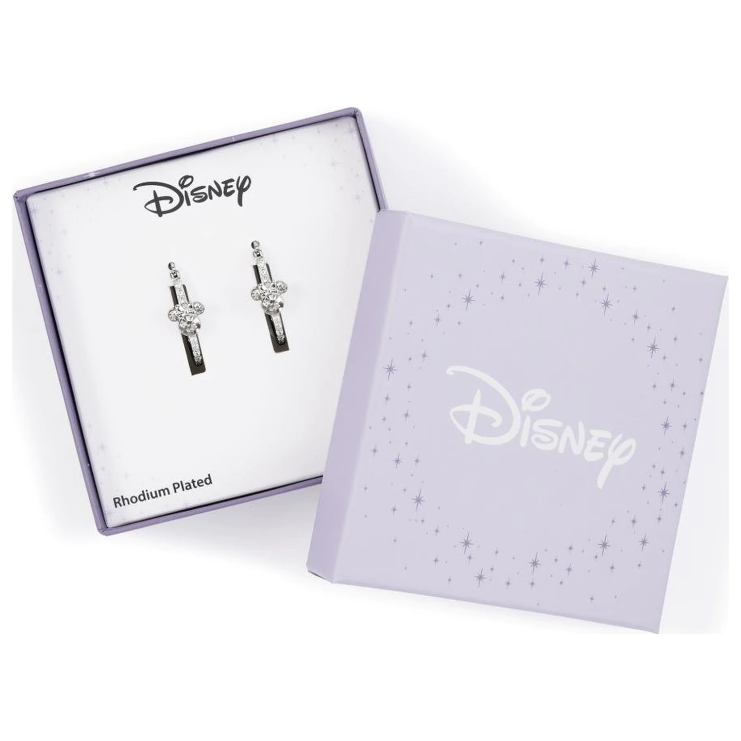 Minnie Silver Plated Stone Set Hoop Earrings product photo