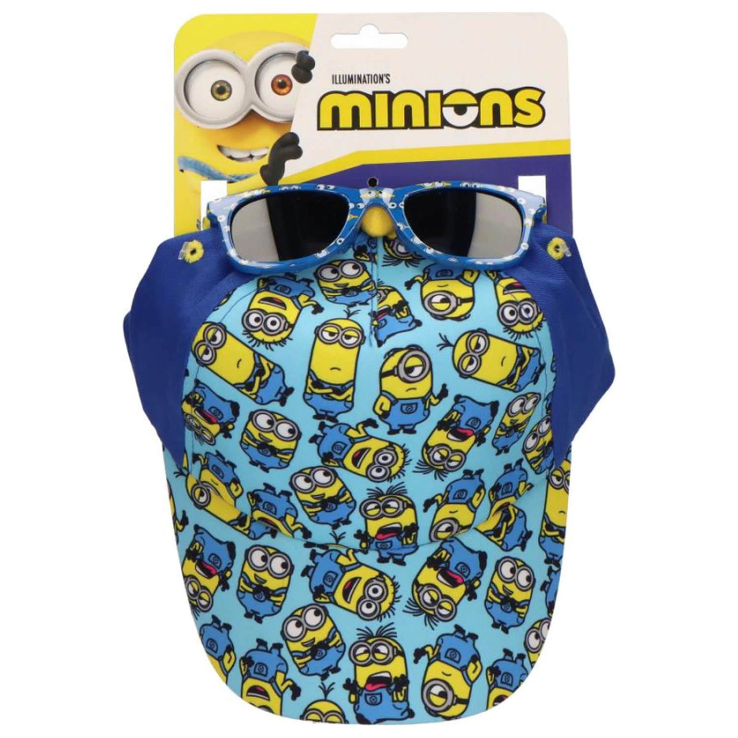 Minions Blue Sunglasses and Baseball Cap Set product photo