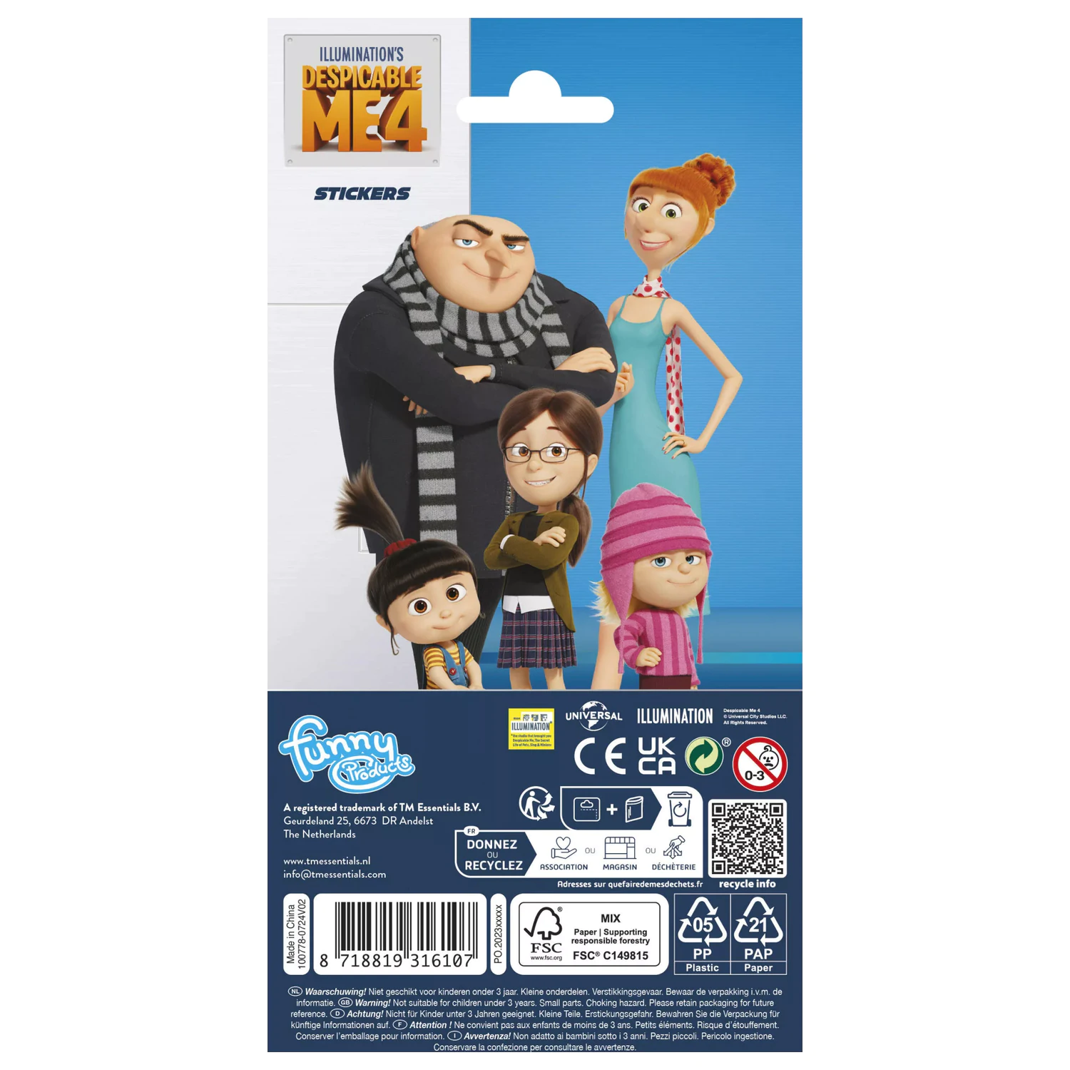 Minions Crazy Glitter Sticker product photo