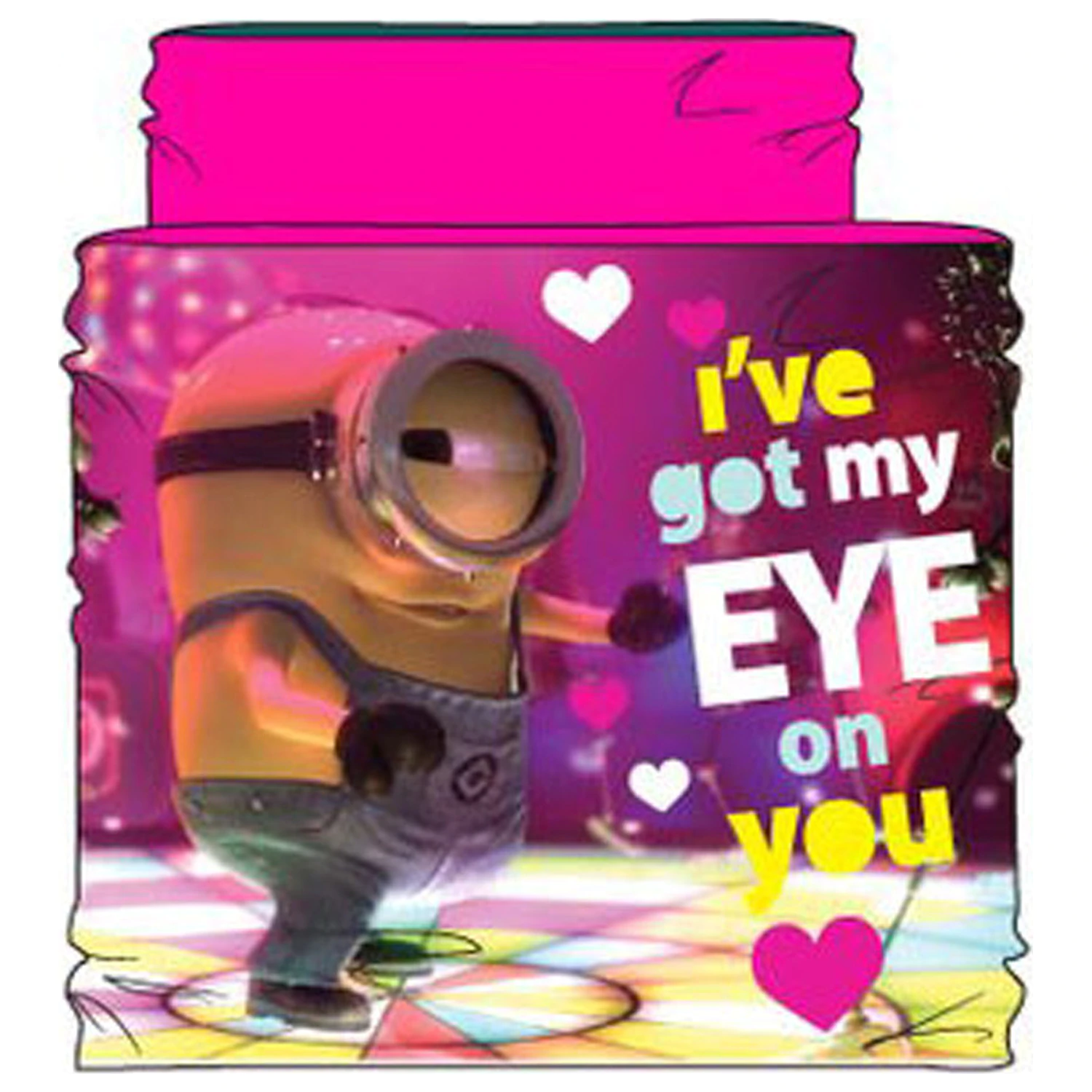 Minions Eye on You Pink Kids Scarf Snood product photo