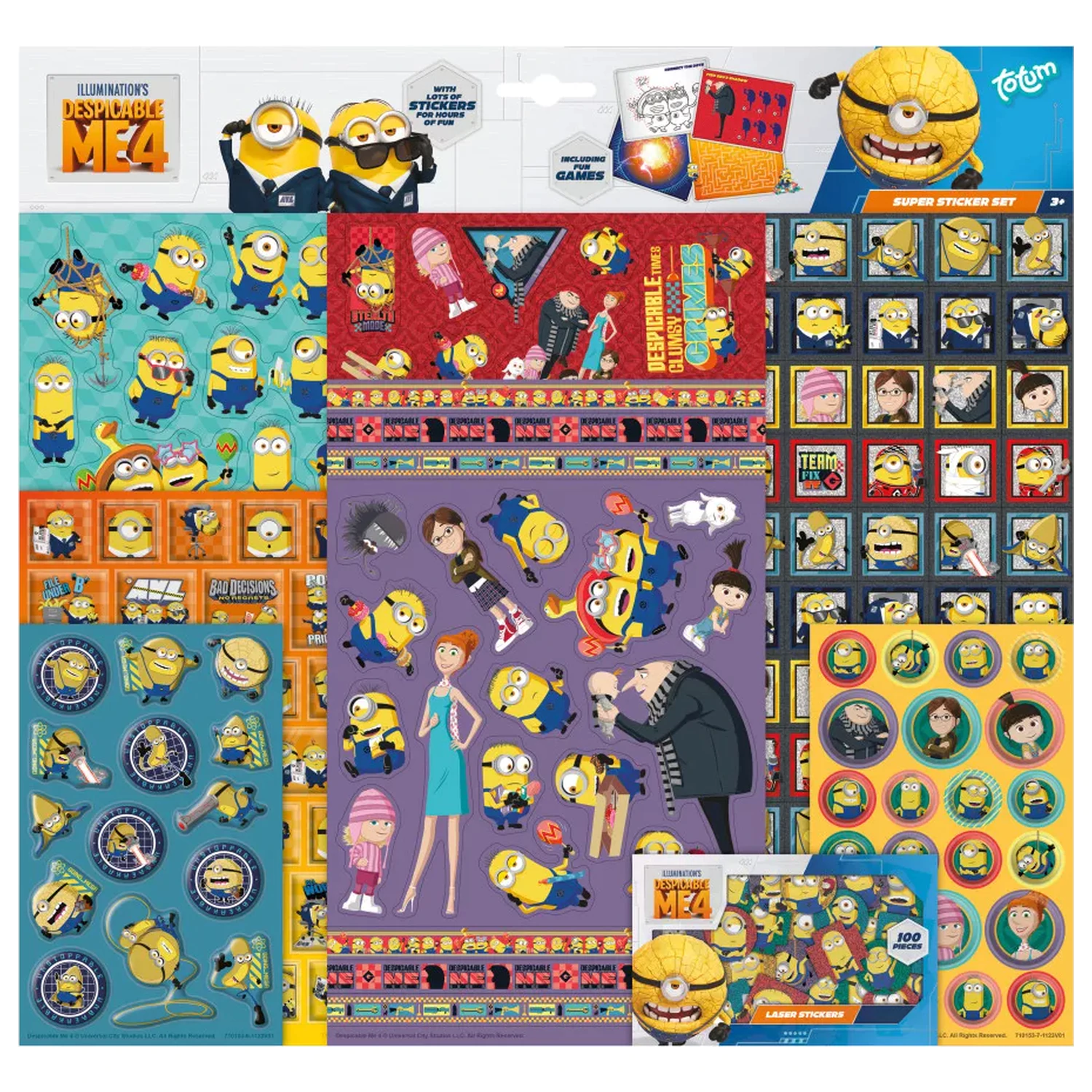 Minions Super Sticker Set with Toy product photo