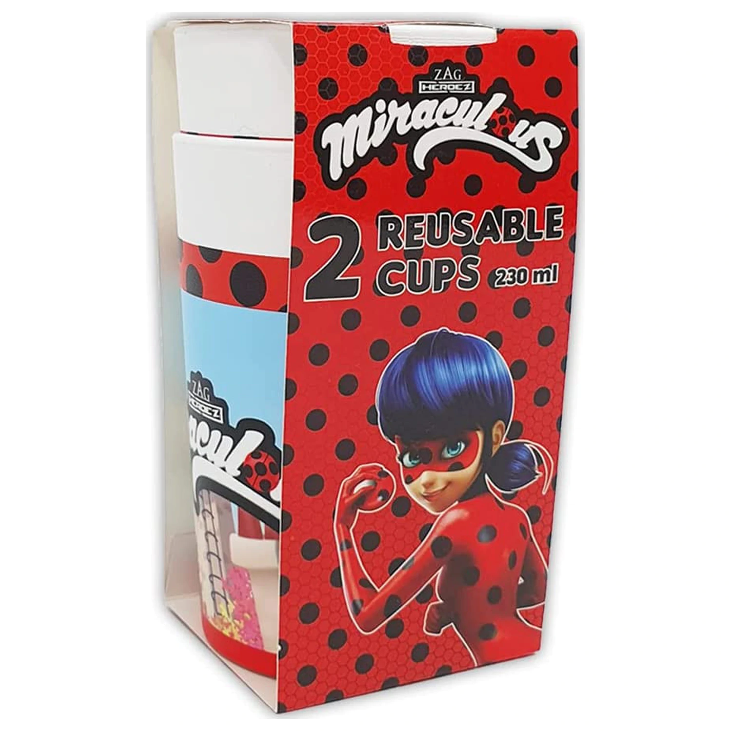 Miraculous Hero plastic cup 2-piece set 230 ml product photo