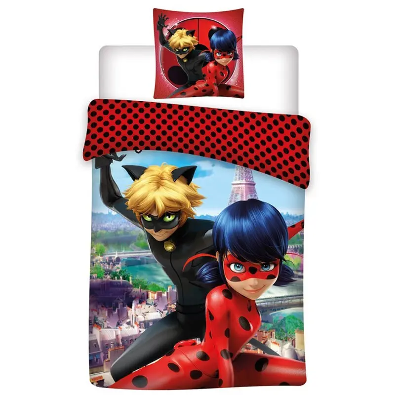 Miraculous Lady Bug microfibre duvet cover bed 90cm product photo