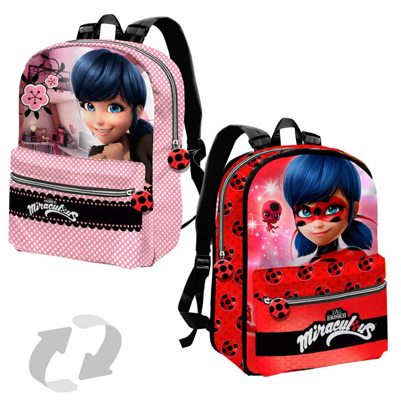 Miraculous Ladybug reversible backpack 32cm product photo
