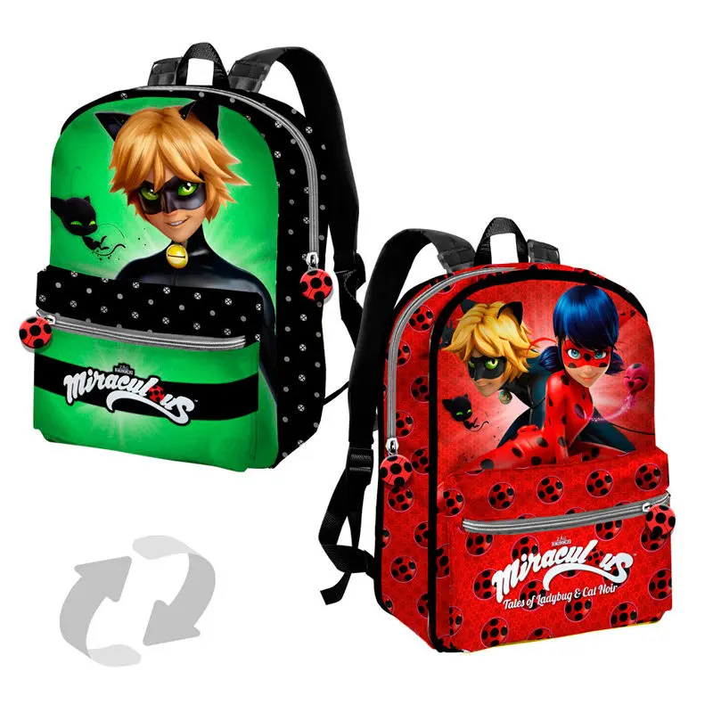 Miraculous Ladybug reversible backpack 32cm product photo