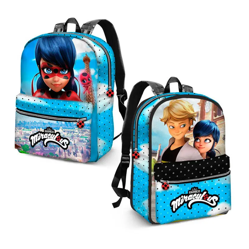 Miraculous Ladybug Courage reversible backpack 31cm product photo