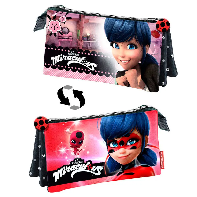 Miraculous Ladybug Dual triple pencil case product photo