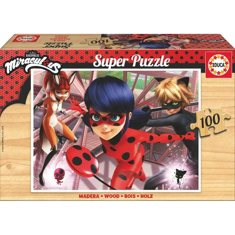 Miraculous Ladybug wooden puzzle 100pcs product photo