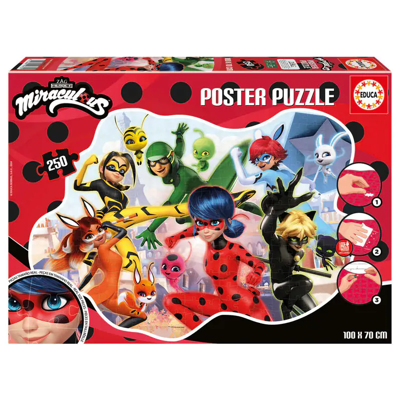 Miraculous Ladybug Poster puzzle 250pcs product photo