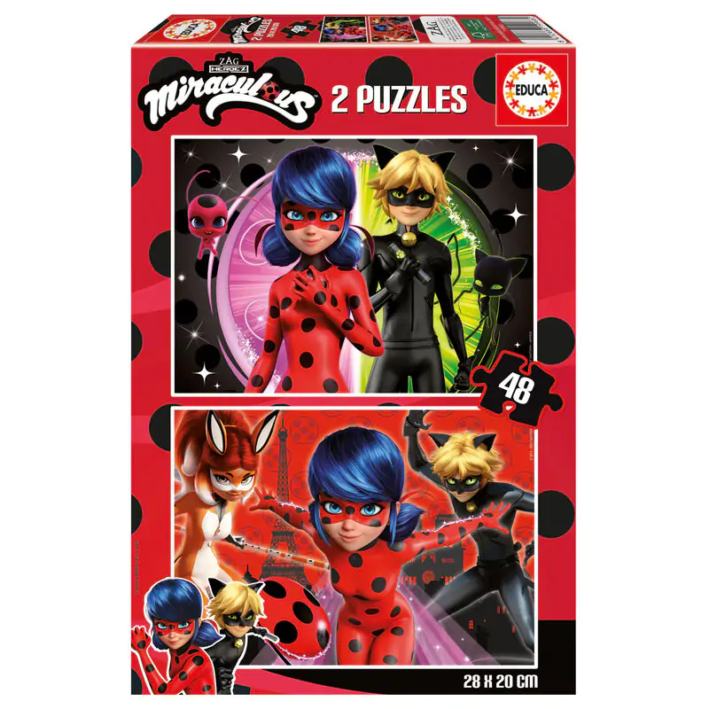 Miraculous Ladybug puzzle 2x48pcs product photo