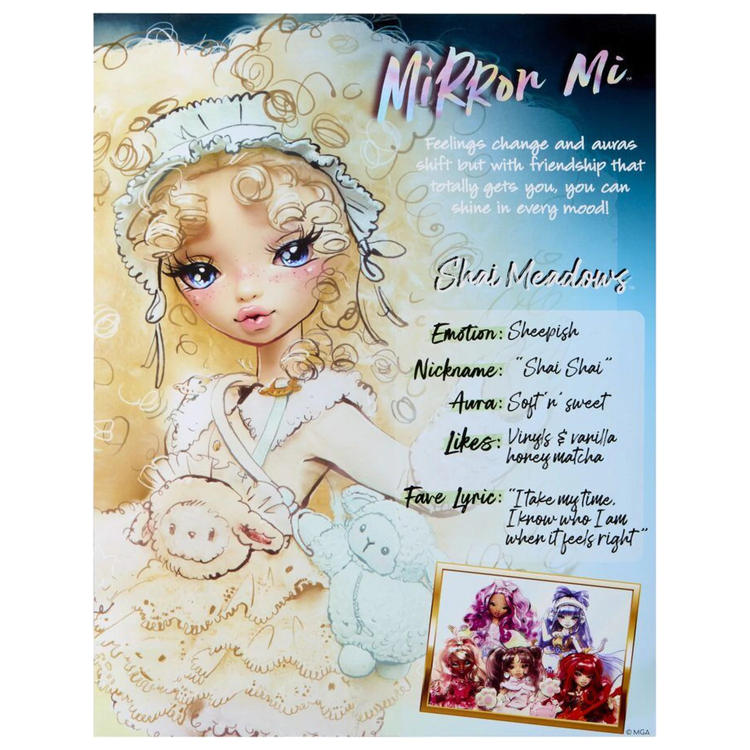 Mirror Mi Shai Meadows Sheepish doll 26cm product photo