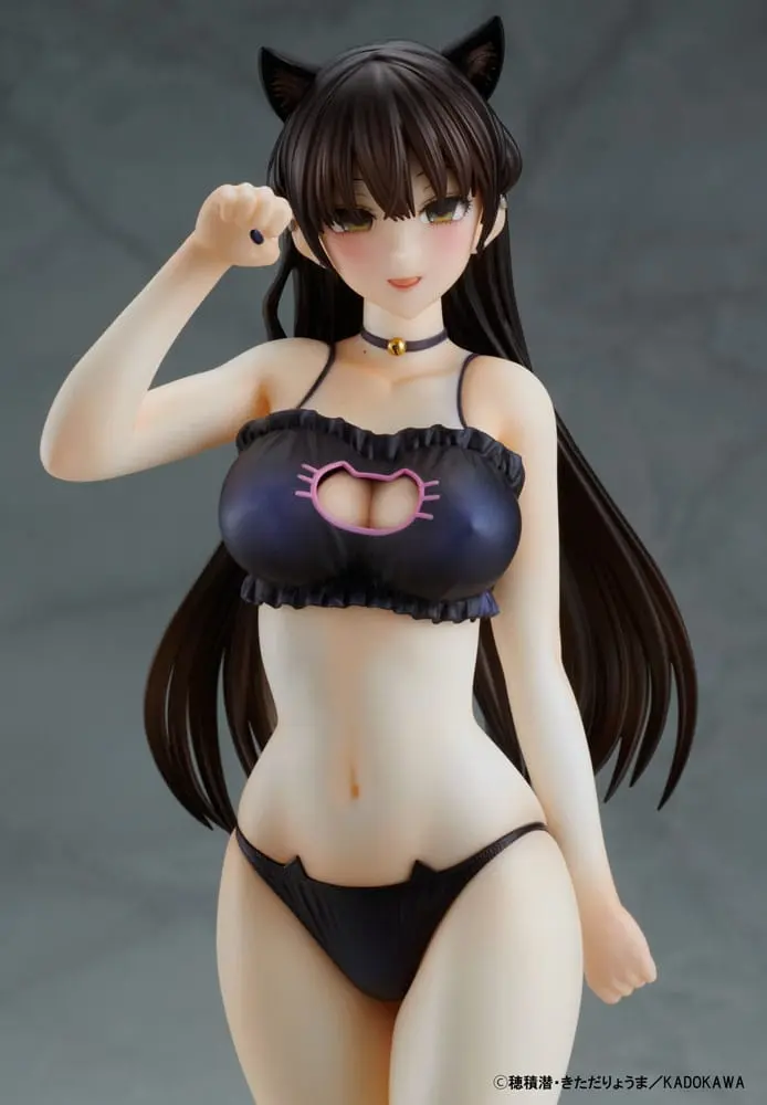 Mishiranu Joshikousei ni Kankinsareta Mangaka no Hanashi PVC Statue 1/6 Konata Competitive Swimsuit & Cat Lingerie Costume Set 26 cm product photo