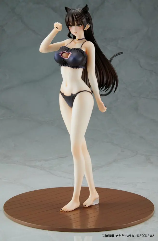 Mishiranu Joshikousei ni Kankinsareta Mangaka no Hanashi PVC Statue 1/6 Konata Competitive Swimsuit & Cat Lingerie Costume Set 26 cm product photo