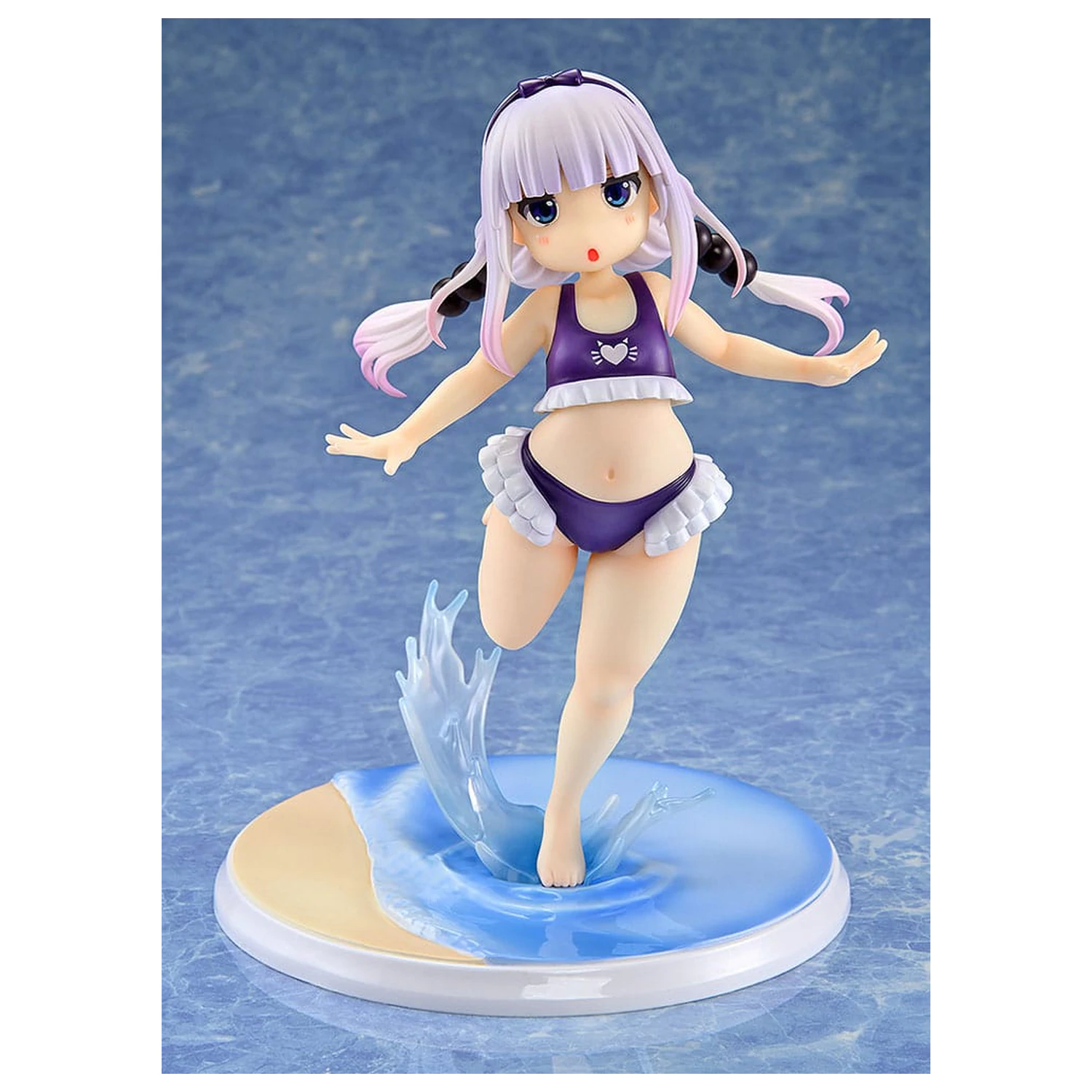 Miss Kobayashi's Dragon Maid PVC Statue 1/6 Kanna Kamui: Excited to Wear a Swimsuit at Home Ver. (Purple) 20 cm product photo