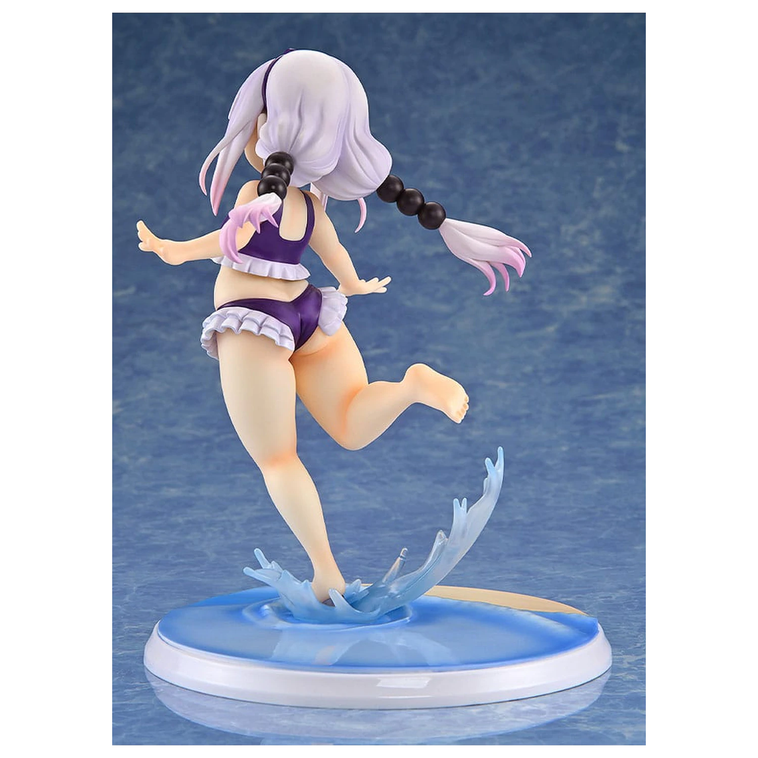 Miss Kobayashi's Dragon Maid PVC Statue 1/6 Kanna Kamui: Excited to Wear a Swimsuit at Home Ver. (Purple) 20 cm product photo