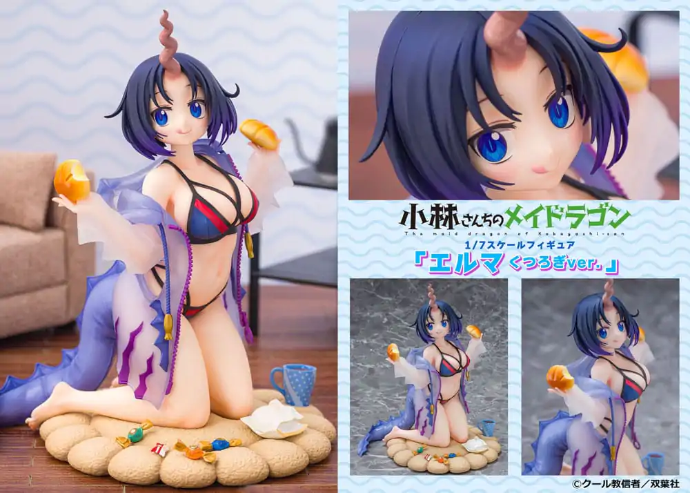 Miss Kobayashi´s Dragon Maid PVC Statue 1/7 Elma Dragon hoodie Ver. 20 cm product photo