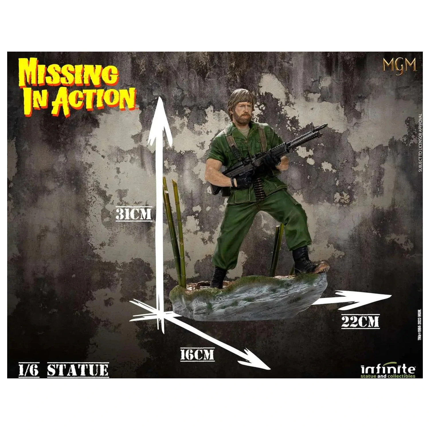 Missing In Action Colonel James Braddock Statue 1/6 31 cm product photo