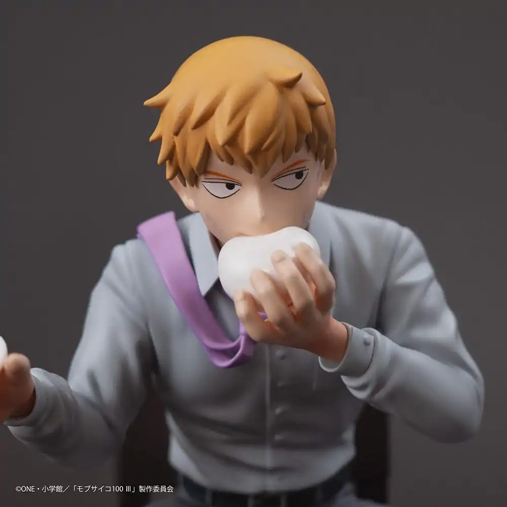 Mob Psycho 100 III x Bunbougu Cafe 2022 PVC Statue Arataka Reigen 14 cm product photo