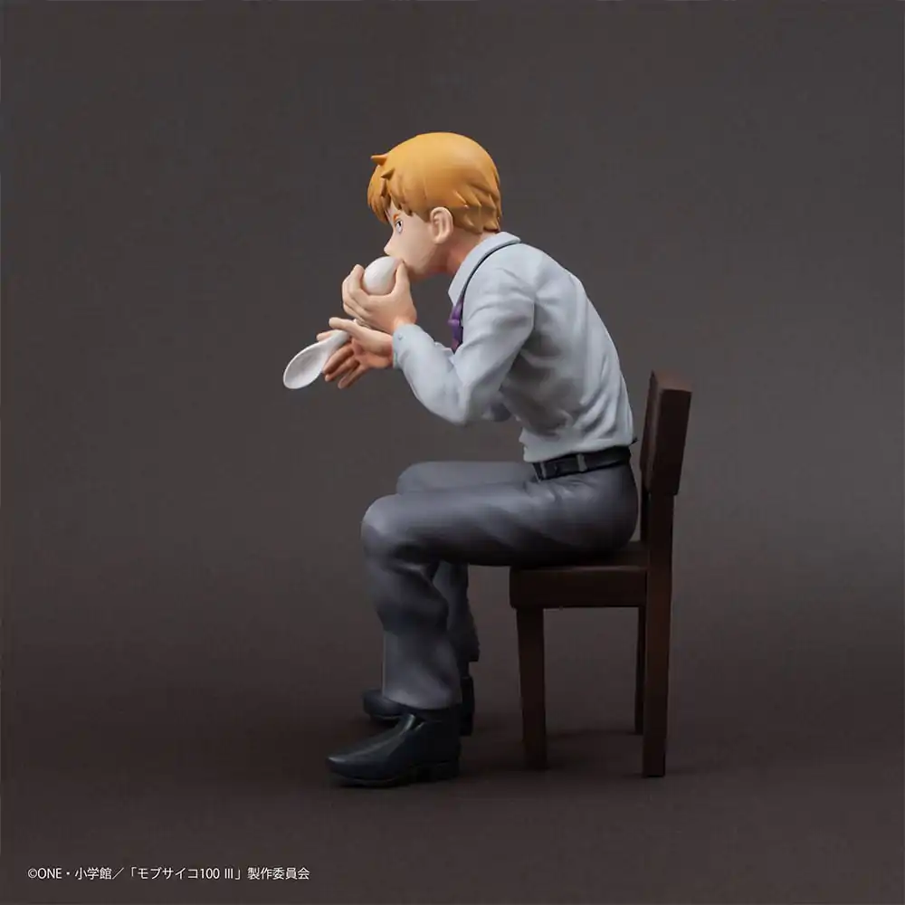 Mob Psycho 100 III x Bunbougu Cafe 2022 PVC Statue Arataka Reigen 14 cm product photo