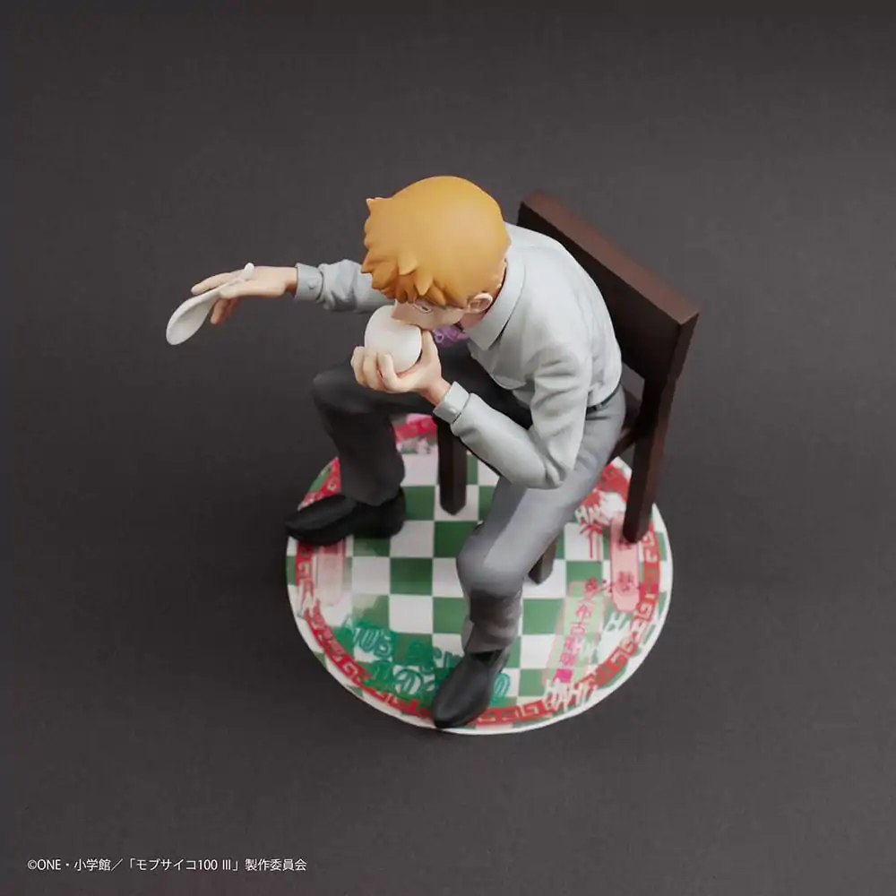 Mob Psycho 100 III x Bunbougu Cafe 2022 PVC Statue Arataka Reigen 14 cm product photo