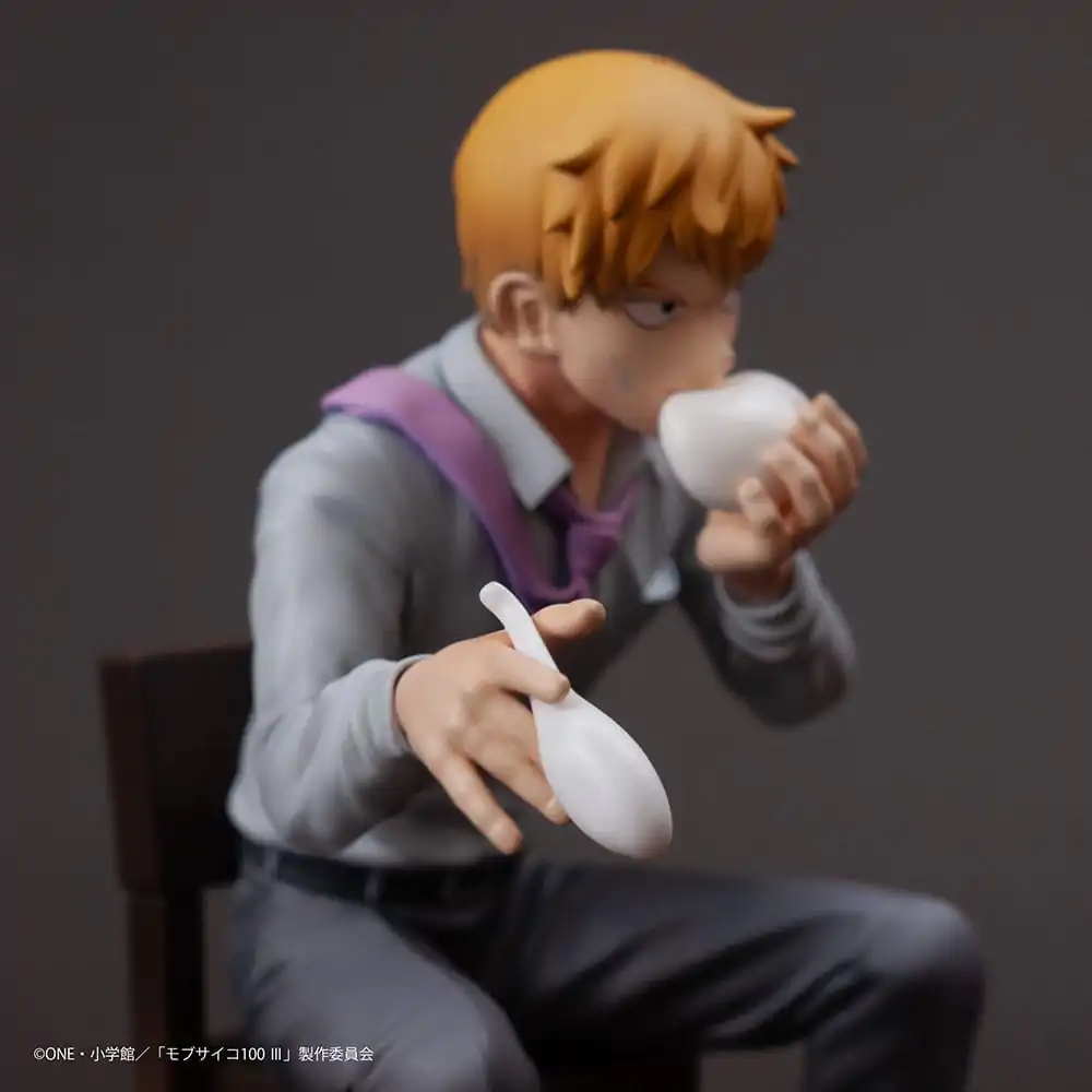 Mob Psycho 100 III x Bunbougu Cafe 2022 PVC Statue Arataka Reigen 14 cm product photo