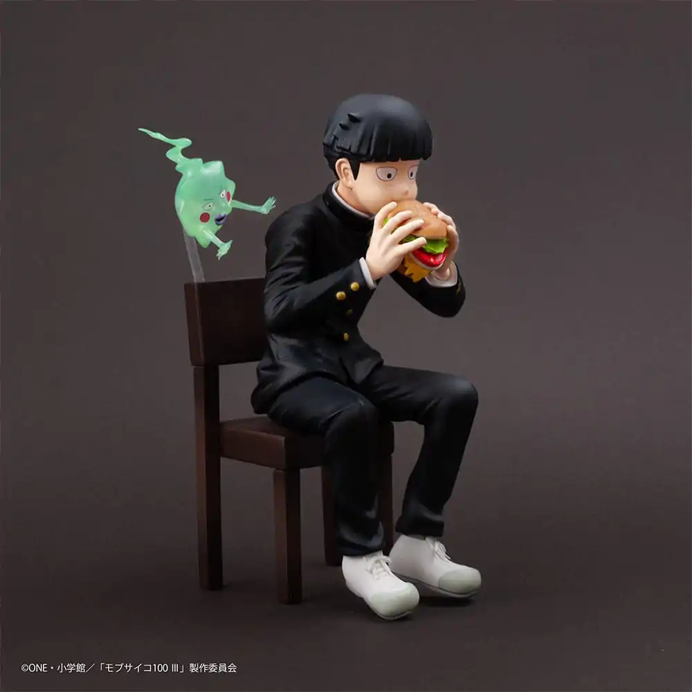 Mob Psycho 100 III x Bunbougu Cafe 2022 PVC Statue Shigeo Kageyama &amp; Ekubo 13 cm product photo
