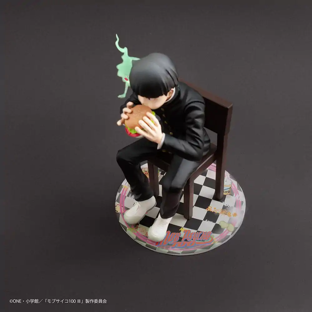 Mob Psycho 100 III x Bunbougu Cafe 2022 PVC Statue Shigeo Kageyama &amp; Ekubo 13 cm product photo