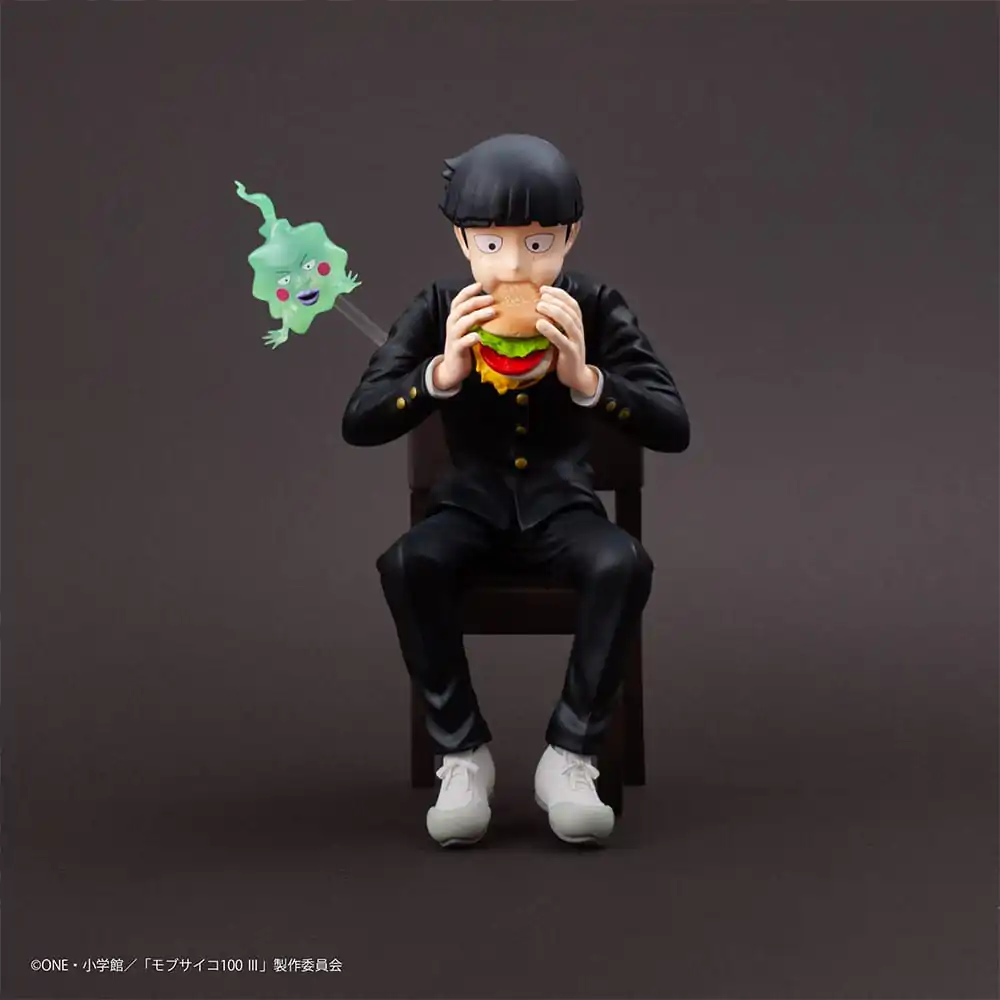 Mob Psycho 100 III x Bunbougu Cafe 2022 PVC Statue Shigeo Kageyama &amp; Ekubo 13 cm product photo