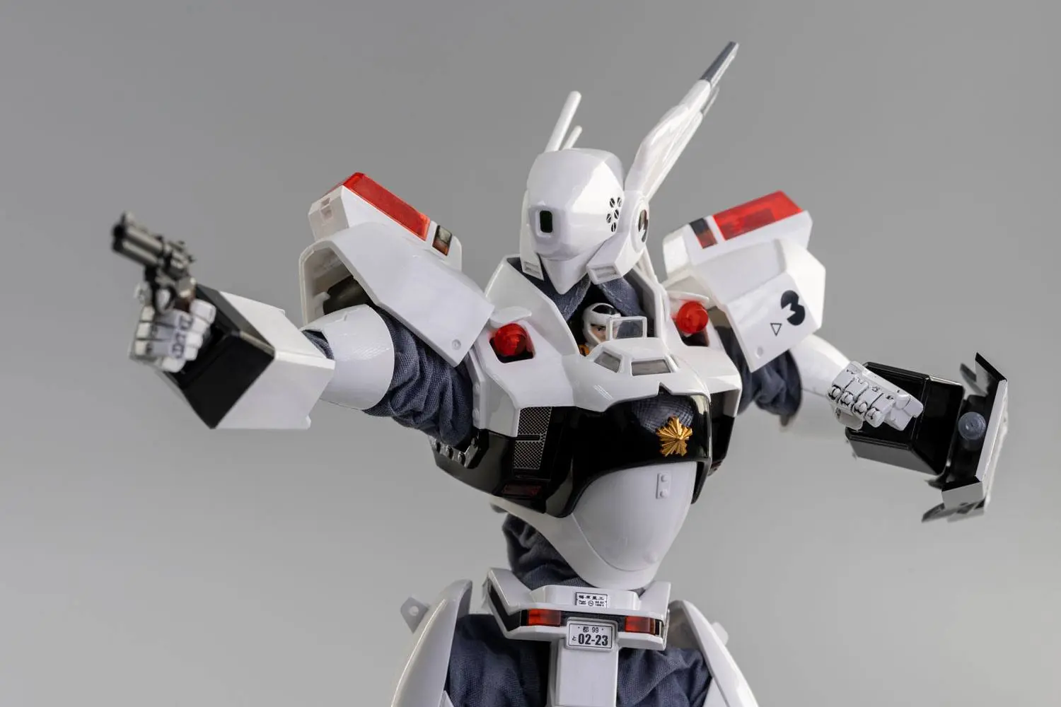 Mobile Police Patlabor Action Figure 1/35 Robo-Dou Ingram Unit 2 + Unit 3 Compatible Set 23 cm product photo