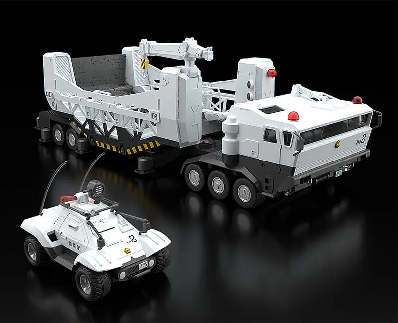 Mobile Police Patlabor Moderoid Plastic Model Kits 1/60 Type 98 Special Command Vehicle &amp; Type 99 Special Labor Carrier (re-run) product photo