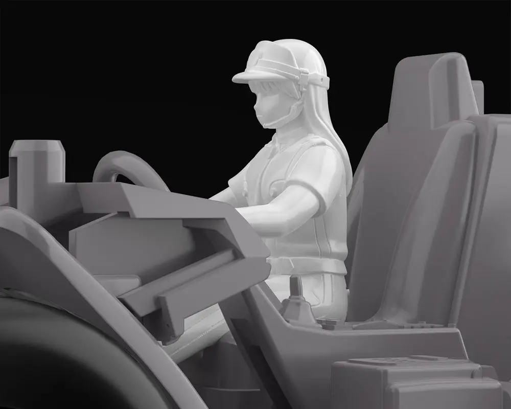 Mobile Police Patlabor Plastic Model Kits 1/43 2-Pack Type 98 Command Vehicle 4 cm product photo